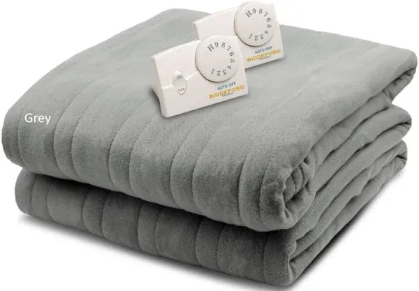 KING, Biddeford Heated Comfort Knit Blanket, 100&#034; x 90&#034;