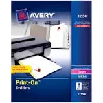 Avery - Customizable Print-On Dividers, 8-Tab, Letter, 25 Sets