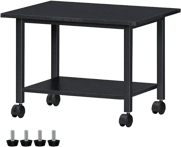 VASAGLE Industrial Under Desk Printer Stand