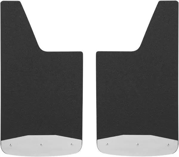 Textured Rubber Mud Guards; Front or Rear; 12-Inch x 23-Inch (17-24 F-350 Super Duty)