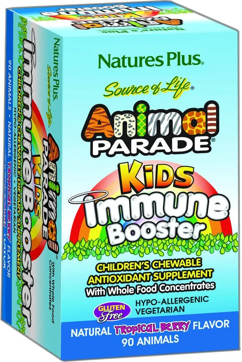 Nature's Plus Animal Parade Kids Immune Booster 90 Tablets