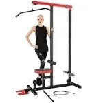 LAT Pulldown Machine Low Row Cable Pull Down Machine with Removable Steel Fli...