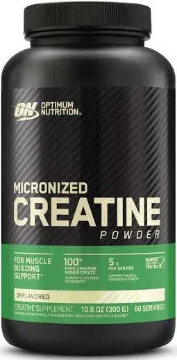 OPTIMUM ON Creatine Powder 100% PURE - 634g - 186 SERVINGS - TOP - Muscle growth