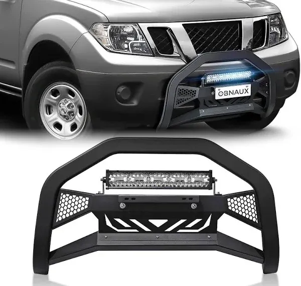 Bull Bar Front Bumper Grille Grill Plate For Nissan Frontier 05-21&amp;Xterra 05-15