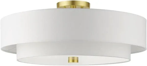 Livex Lighting Meridian Five Light Semi Flush Mount