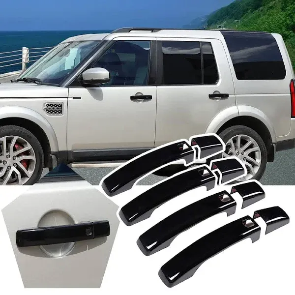 Gloss Black Door Handle Cover Trim for Land Rover Range Rover Sport 2010-2013 /