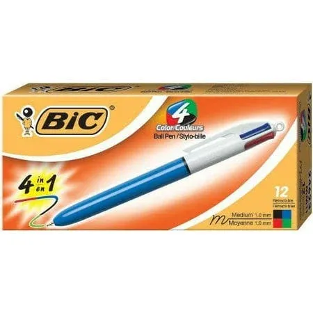 BIC 4-Color Ballpoint Retractable Pen