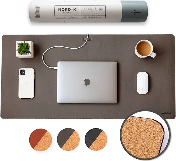 Nordik Leather Desk Mat