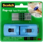 Scotch Pop-Up Tape Dispenser with 1 Tape Pad Aqua Blue New Sealed