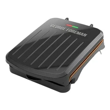 George Foreman 2-Serving Classic Plate Electric Indoor Grill and Panini Press 