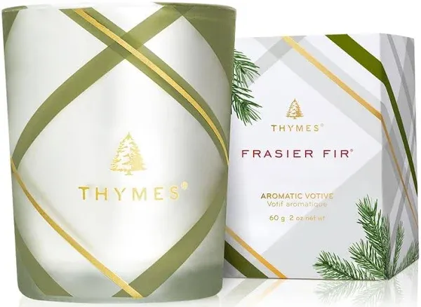 Frasier Fir - Votive Candle - Frosted Plaid