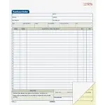 Adams Purchase Order Forms, 2-Part, Carbonless, 10.68" x 8.37" - 50 sets