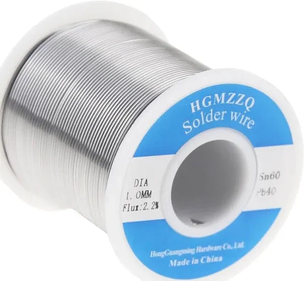 High Quality Rosin Core Solder Wire - 60/40 Tin Lead - 1.0mm Diameter - 1lb