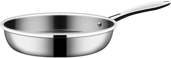 Nuwave Designs- 12" Fry Pan, Skillet, Even-Heating Technology, 3 Layer 18/10 Stainless Steel, Tri-Ply & Heavy-Duty Construction, PTFE PFOA PFOS Free,10 -Yeär Wärranty