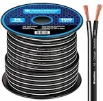 InstallGear 14 Gauge AWG 100ft Speaker Wire Cable - Black