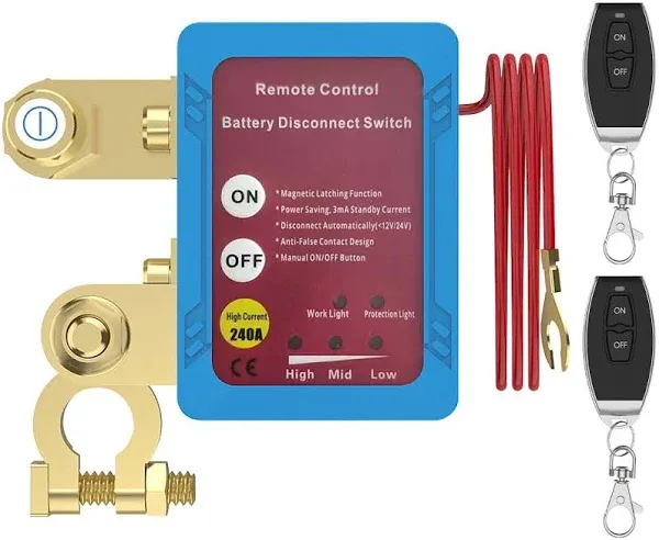 12V 240A Remote Battery Disconnect Switch