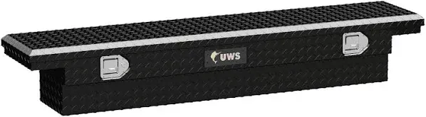 2018 GMC Canyon Truck Tool Box - Gloss Black, Aluminum, Crossover, Direct Fit, Sold individually EC10312 by UWS®