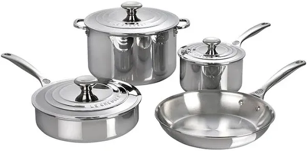 Signature Stainless Steel 7-Piece Cookware Set