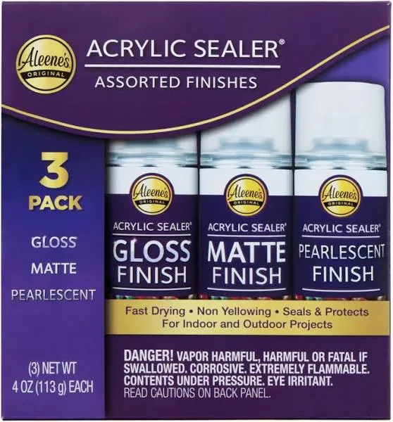 Aleene&#039;s Spray Acrylic Sealer 4 oz. 3 Pack (47203)