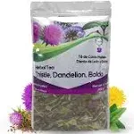 Quiere Te, Cardo Mariano, Milk Thistle, Dandelion Root, Boldo Tea, 100% Natural, Blend Herbal Tea for Liver Detox Support, Cleanse and Digest, Non-GMO, Sugar Free, Caffeine-Free, Up to 100 Cups, 1 Bag