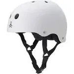 Triple Eight - Helmet White Rubber L - Skateboard Helmet