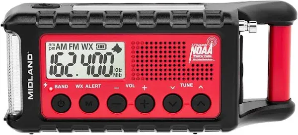 Midland ER310 Emergency Crank Weather Radio