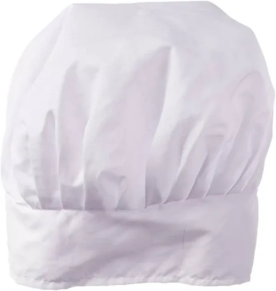 Oversized Fabric Chef's Hat - White