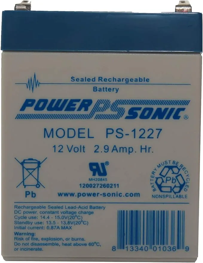 Power-Sonic PS-1227 Sealed Lead Acid Battery