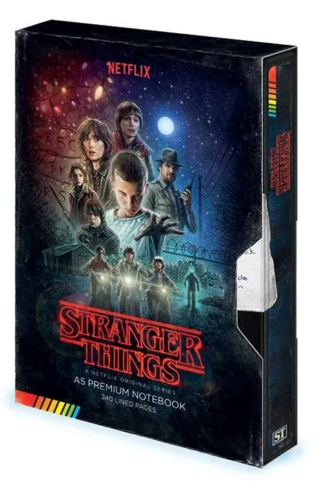 Stranger Things Premium Notebook VHS Style Notebook Brand New &amp; Sealed.