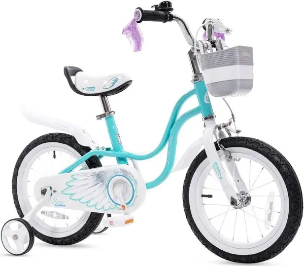 Royalbaby Little Swan Girl's Bicycle with Training Wheels and Basket