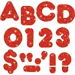 4" Red Sparkle Trend Casual Ready Letters