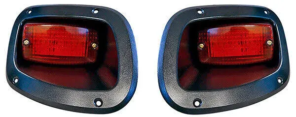 Red Hawk LGT-339 LED Taillight Set Compatible with/Replacement for E-Z-GO Txt, 12V-48V 2014 and Newer Golf Carts