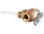 Camco Temperature & Pressure Relief Valve 1/2" w/4" Probe