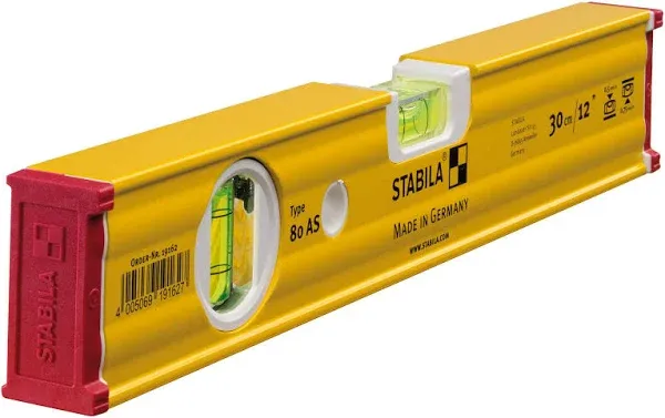 Stabila 29012 29012 12&#034; Type 80 AS-2 Spirit Level 