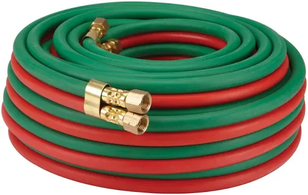 Chicago Electric 1/4 in. x 50 ft. Grade R, Type VD Twin Welding Hose