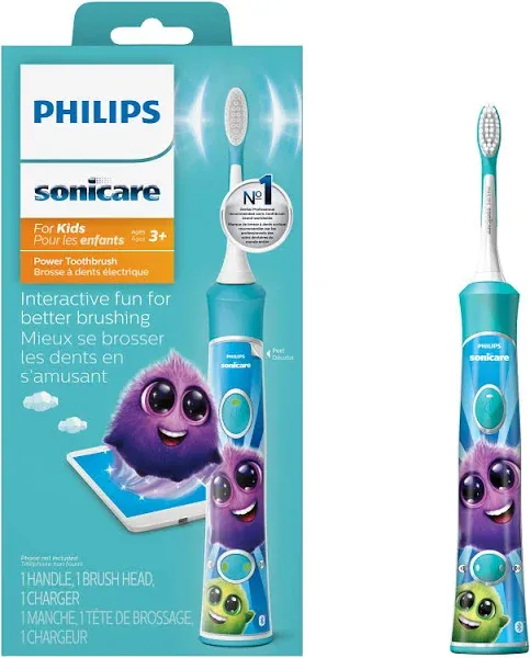 Philips Sonicare for Kids Bluetooth Rechargeable Electric Toothbrush HX6321/02