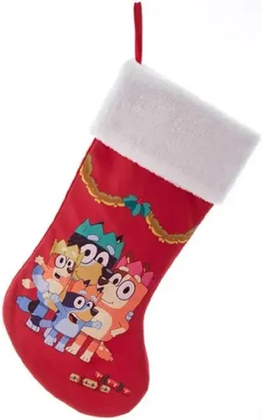 Kurt Adler Bluey and Family Christmas Party Stocking