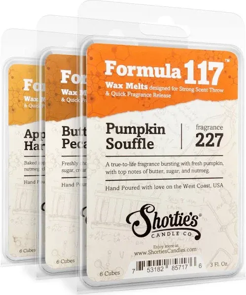 Shortie's Candle Company Fall Wax Melts Variety Pack