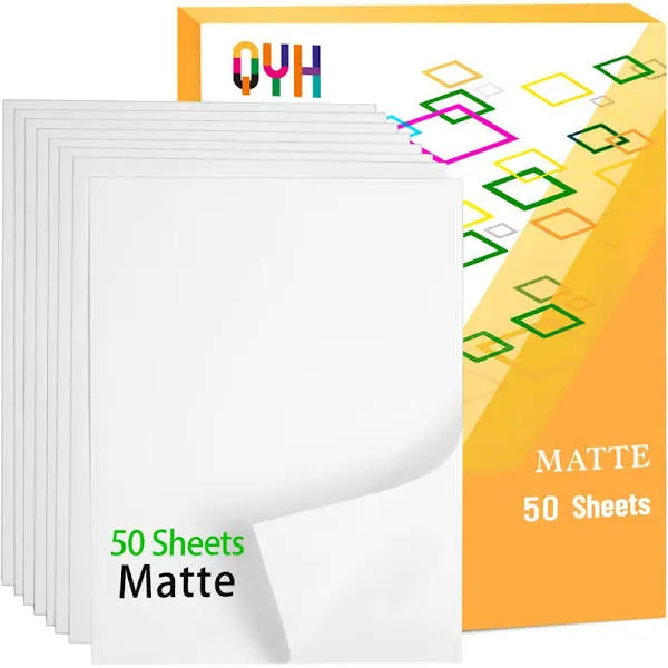 QYH Premium Printable Vinyl Sticker Paper