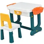 5 in 1 Kids Multi Activity Table and Chair Set Building Multi