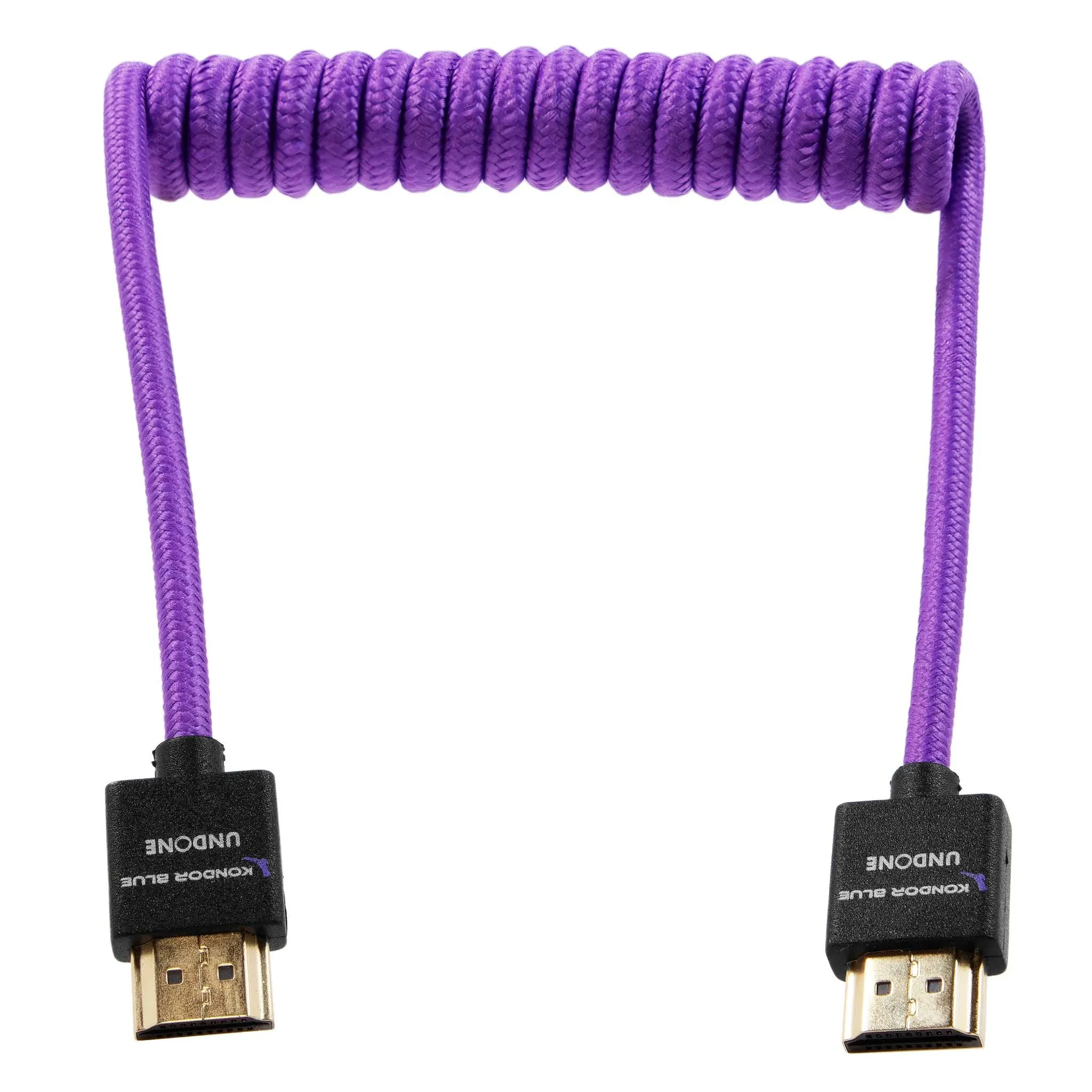 Kondor Blue Gerald Undone MK2 Coiled High-Speed HDMI Cable 12 to 24", Purple ...