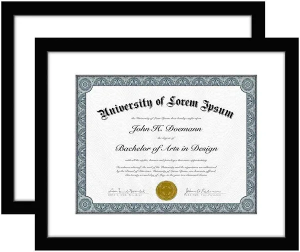 Americanflat Legacy Collection Diploma Frame Set of 2