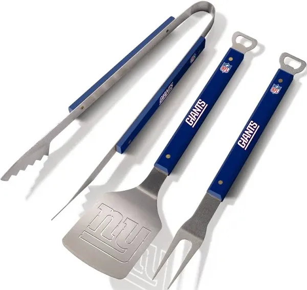 YouThe Fan NFL New York Giants Spirit Series 3-Piece BBQ Set Stainless Steel New