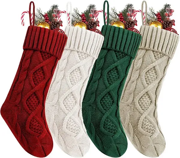 Fesciory 4 Pack Christmas Stockings