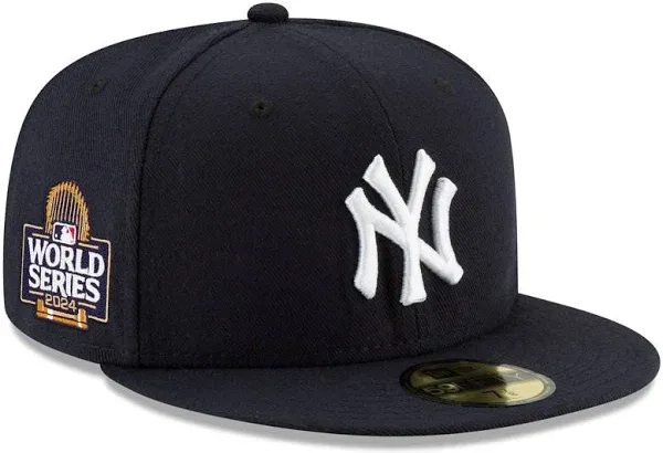 New York Yankees New Era Navy 2024 World Series Side Patch 59FIFTY Fitted Hat