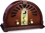 ClearClick Classic Vintage Retro Style AM/FM Radio with Bluetooth - Handmade Woo