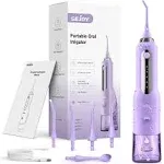 SEJOY Water Flosser Rechargeable Dental Oral Irrigator Teeth Cleaner 5 Modes