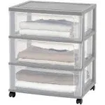 Iris 3 Drawer Wide Chest - Gray