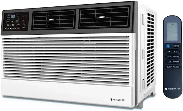 Friedrich Ccw08b10b Chill Premier 8,000 BTU 115v Smart Wi-Fi Room Air Conditioner Bundle