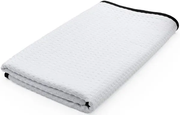 The Rag Company Dry Me A River Professional Korean 70/30 Blend Microfiber Waffle-Weave Drying &